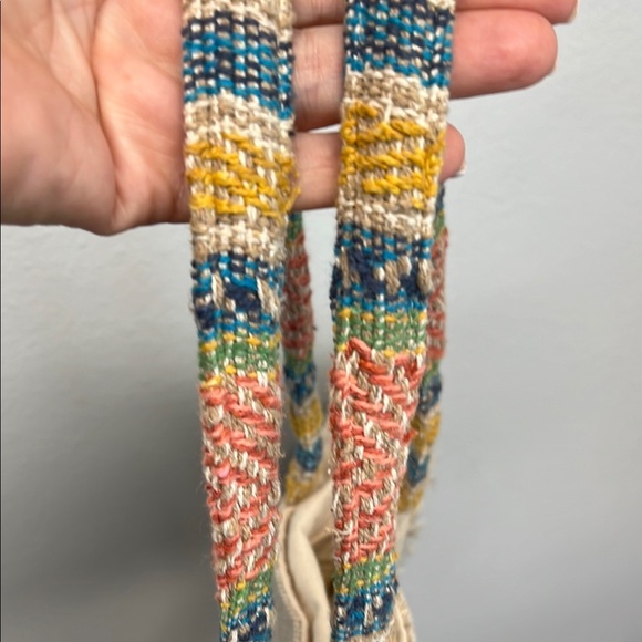 Antik Kraft | Multi-Color/Canvas Beaded Evil Eye Boho Tote Bag - Picture 6 of 9